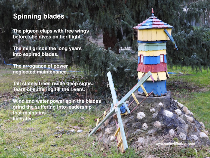 Spinning blades